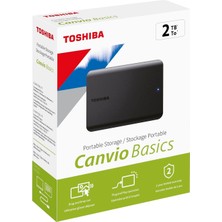 Toshiba 2tb Canvio Basic 2.5" Gen1 Siyah HDTB520EK3AA Harici Harddisk -Yeni-