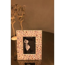 Şık Çerçeve Benekli Çerçeve Lucky Art Çerçeve Hediyelik Çerçeve 5*7  Sevgililer Günü Hediyesi