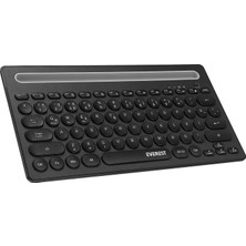 Everest KB-BT84 Siyah/gri Bluetooth Ultra Ince+Şarjlı Q Mac/win/android/ıos Uyumlu Kablosuz Klavye