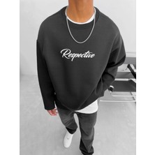 Abluka Online Oversize Respective Sweatshirt Siyah