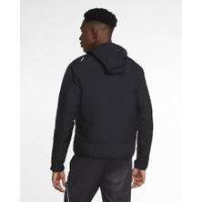 Nike Erkek Spor Koşu Aerolayer Kapüşonlu Ceket Siyah