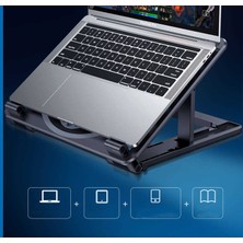 FUJİMAX Katlanabilir Tüm Modellerle Uyumlu Ayarlanabilir Soğutucu Fanlı Tablet,notebook ve Laptop Standı