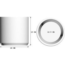 Apricity Dekoratif Büyük Boy Silindir Beton Saksı / 13 cm