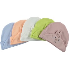 TAVŞAN NAKIŞLI KULAKLI BERE ŞAPKA 1/9 AY