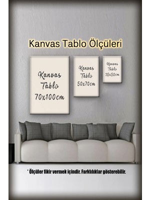 LED Işıklı Yağlı Boya Sanatsal Tablolar 50 x 35