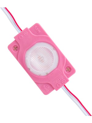 Virox Modül LED 12V 1.5W Pembe 3030 40X30 mm (81)