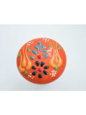 Lilys Seramik Turuncu Başlıklı Zeytinyağı/şarap Şişesine Uygun Mantar Kapak (28MMX18MM H40MM)