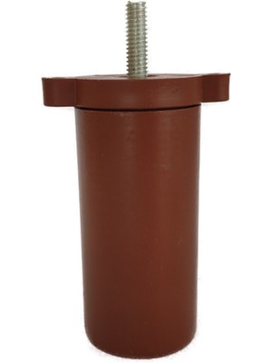 Orta Plastik Mobilya Koltuk Kanepe Ayağı 8 Adet Ceviz 10 - 14 cm 5/16 Vida (Vida Ölçüsüne Dikkat)