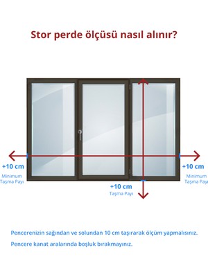 Perdea Lazer Kesim Mat Stor Perde Açık Kahverengi PLZ-1001