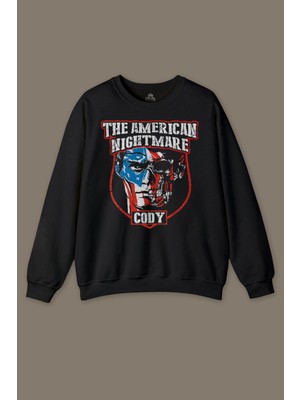 So Cool Cody Rhodes Nightmare Family Wwe Amerikan Güreşi Gym Body Baskılı Sweatshirt