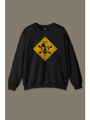 So Cool Breaking Bad Dizi Movie Tehlike Baskılı Siyah Baskılı Sweatshirt
