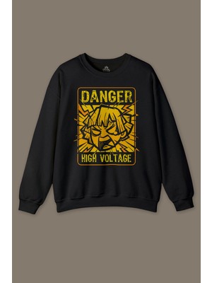 So Cool Demon Slayer Tişört Zenitsu Anime Tanjiro Nezuko Kısa Kollubaskılı Sweatshirt