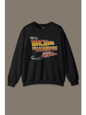So Cool That Is It Back To Winnipeg Araba Future Geleceğe Dönüş Baskılı Sweatshirt