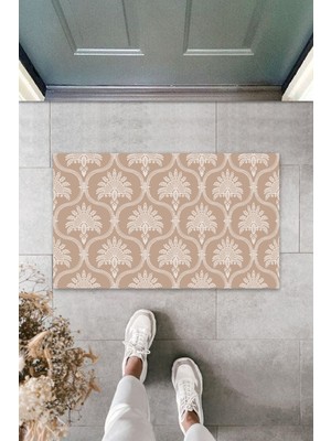 Stok Shop Dekoratif Dijital Otantik Motif Pudra Kapı Paspası Dış Mekan Paspas