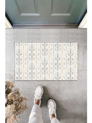 Stok Shop Dış ve Iç Mekan Pudra Kapı Önü Paspası Modern Desen Paspas