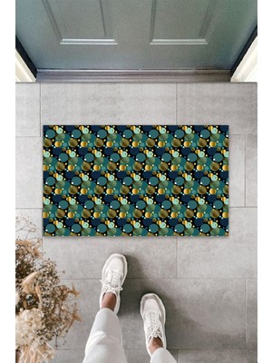 Çok Amaçlı Dijital Baskı Lacivert Dijital Daire Dış ve Iç Mekan Kapı Paspası