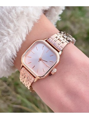 İstliv Rose Kordon Kare Kadın Kol Saat