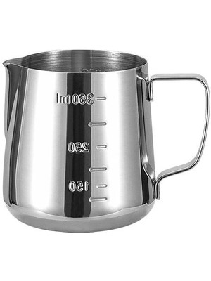 304 Çelik 350 ml Kahve Süt Köpürtme Potu Sütlük Pitcher CIN502