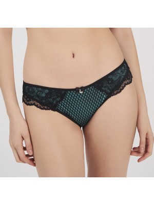 Moonlıght 3213 Dantel Detaylı Yeşil Slip