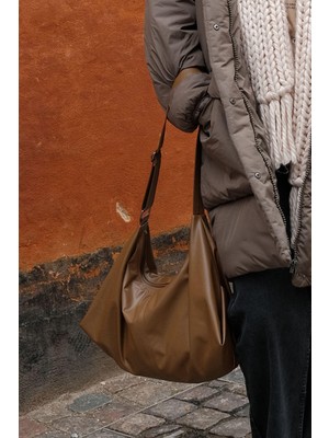 Manuka Bıg City Tote Bag Camel