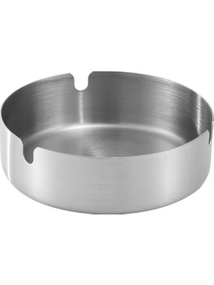 Falconetti Çelik 10 cm Büyük Boy Kafe Restaurant Lokanta Yuvarlak Kül Tablası Küllük CIN545