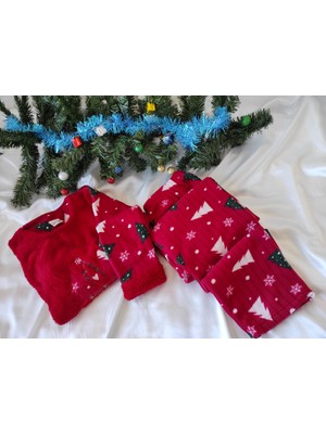 Dante Trend Kırmızı Christmas Noel Polar Pijama Takımı