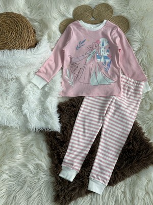 Baby Babyaden Elsa Frozen Orjinal Kız Çocuk Bebek Pijama Takımı