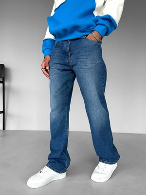 Abluka Online Baggy Fit Jean Mavi