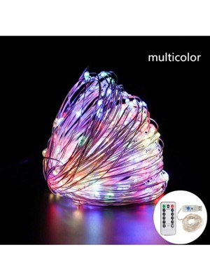 Alshop 8 Modlu Usb'li Kumandalı Peri LED 5 Metre RGB