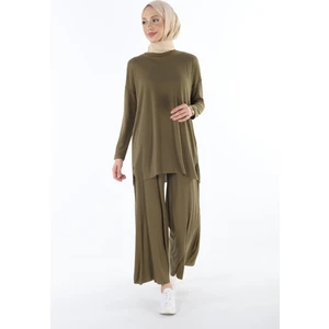 2150_Tesettür Kaşkorse Tunik- Pantolon