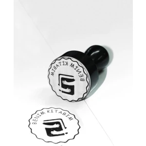 Kişiye Özel Kitap Mührü Isim Yazılı Kitap Mührü Özel Damga R5814-01