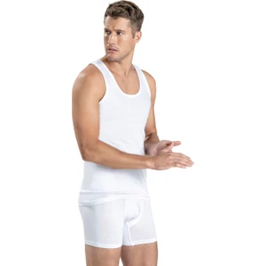 Erkek Beyaz Pamuklu Askılı Atlet