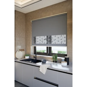 Lazer Kesim Mat Stor Perde Antrasit PLZ-101004