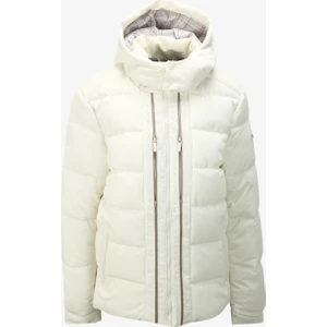 Discovery Expedition Kırık Beyaz Erkek Kapüşon Yaka Relaxed Kapitone Mont D3WM-MNT4