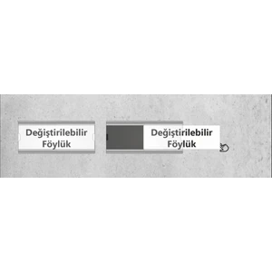 Özel Kampanya 10 Lu Paket Değiştirilebilir Kapı Isimliği Gümüş Seri Özel Tasarım