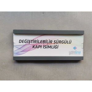 Değiştirilebilir Sürgülü Kapı Isimliği
