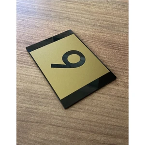 Minimal Gold Tasarım Apartman Numarası