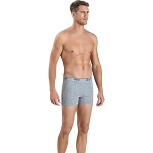 Erkek Gri Streç Likralı Boxer