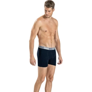 Erkek Lacivert Streç Likralı Boxer