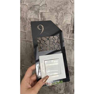 10 ADET Yönline Parlak Daire Kapı Numarası Zil Priz Çerçevesi