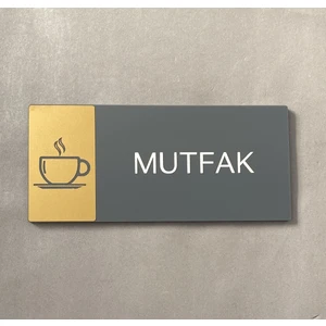 Mat Gold Seri Mutfak Yönlendirme Levhası