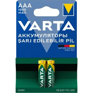VARTA NI-MH 1.2 VOLT - 1000 MAH HR03 AAA ŞARJLI 2Lİ İNCE KALEM PİL
