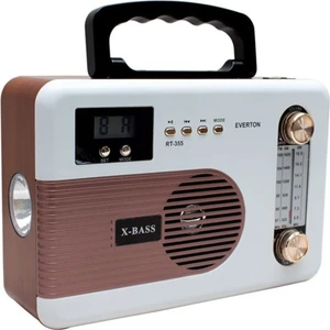 RT-355 Nostaljik Prototip Radyo Müzik Kutusu Bluetooth USB Saatli