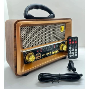 RT-817 Nostalji Müzik Kutusu, Bluetooth, Usb/sd/aux/fm 3 Band Radyo Kumandalı