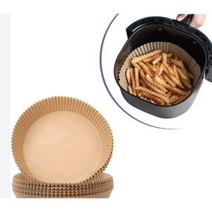 Air Fryer Pişirme Kağıdı 50 Adet Hava Fritözü,yuvarlak Model Pişirme Kağıdı Airfryer Yağsız Firitöz