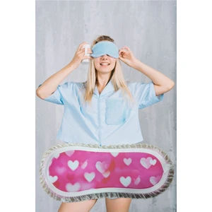 Pembecin Uyku Göz Bandı Maskesi Gözlük Maske Bant Eye Mask (1Adet)