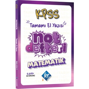 Kr Akademi Yayınları KPSS Matematik Konu Anlatımlı El Yazısı Not Defteri