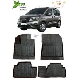 My Jasmin Opel Combo E 2019 Sonrası 4d Havuzlu Paspas Siyah Renk