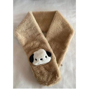 Kahverengi Ayıcık Detaylı Peluş Çocuk Atkı