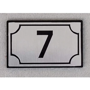 Dekoratif Apartman Kapı Numarası Pleksi 07